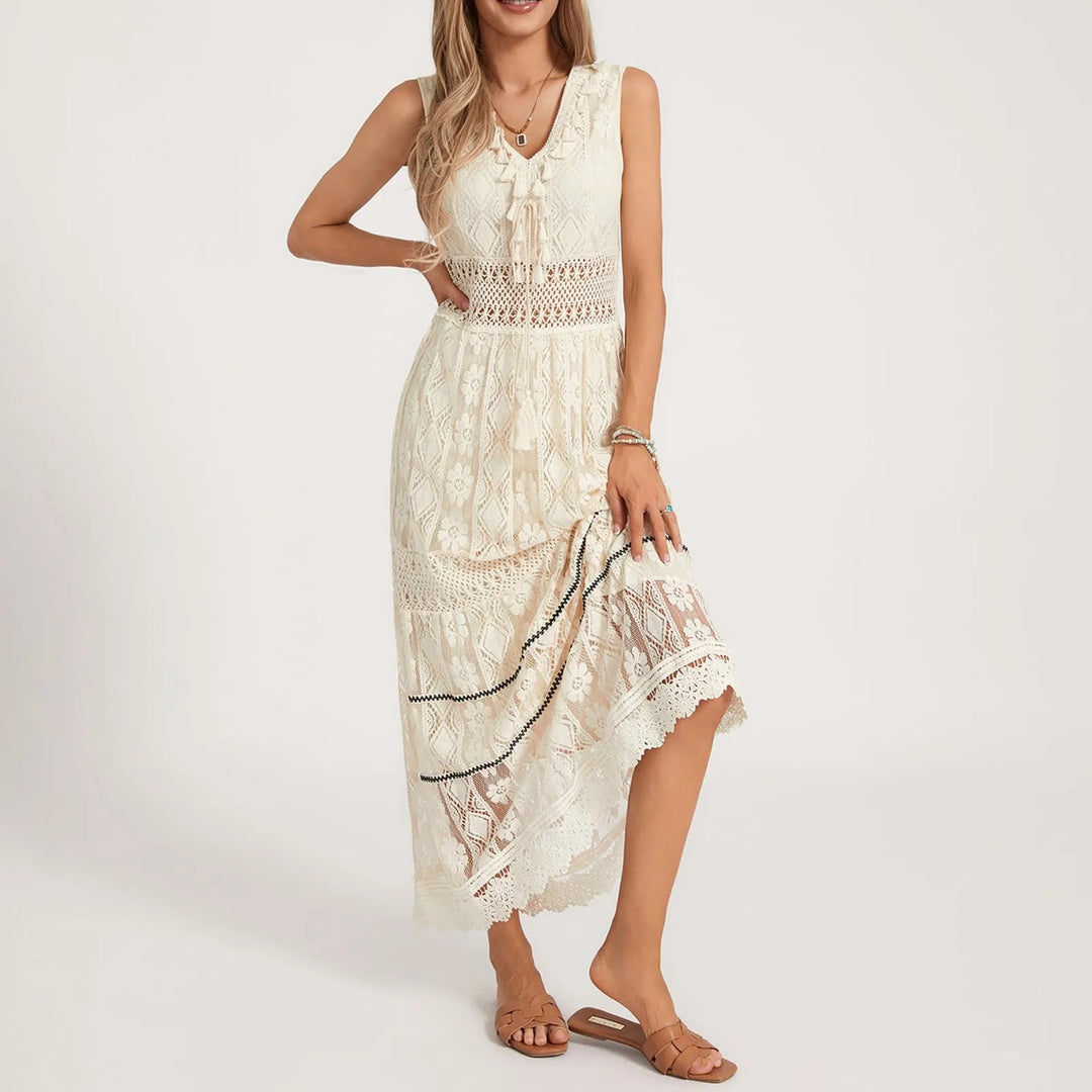 Arabella™ – Bohemian Lace Maxi Dress
