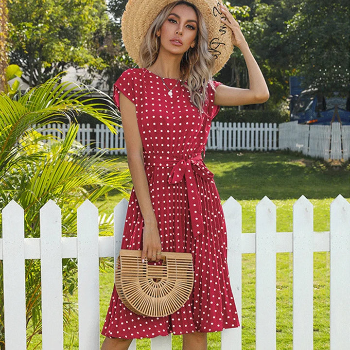 Beth - Polka Bloom Dress