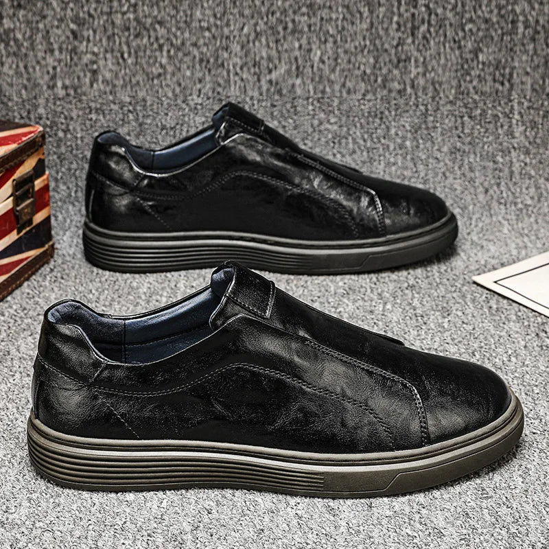 Classic leather sneakers