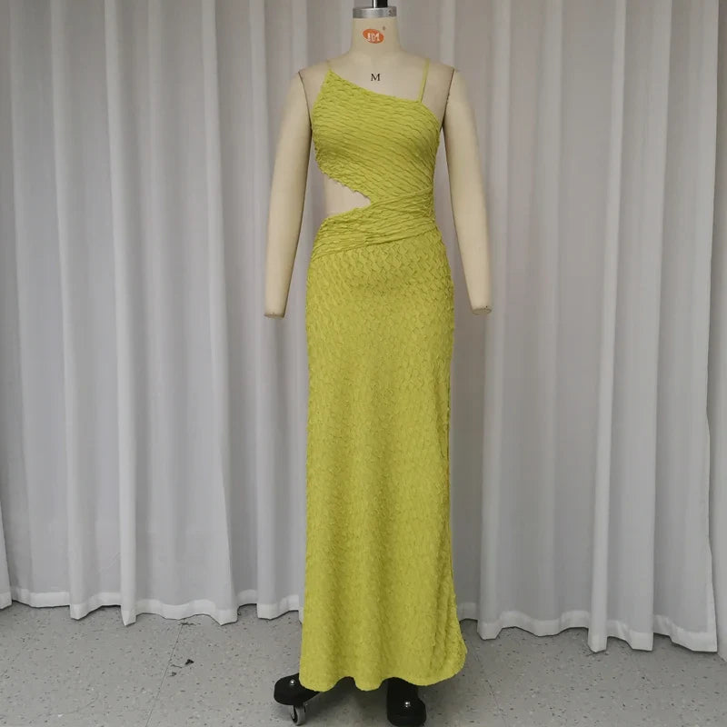 Sydney Luxe Boutique | Isla Pleated One-Shoulder Maxi Dress