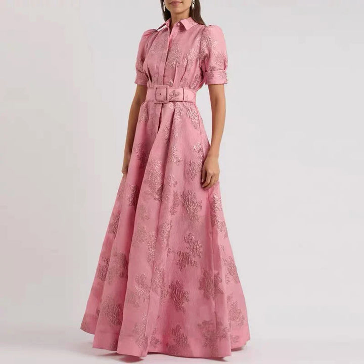 Sydney Luxe | Roselle Embroidered Belted Dress