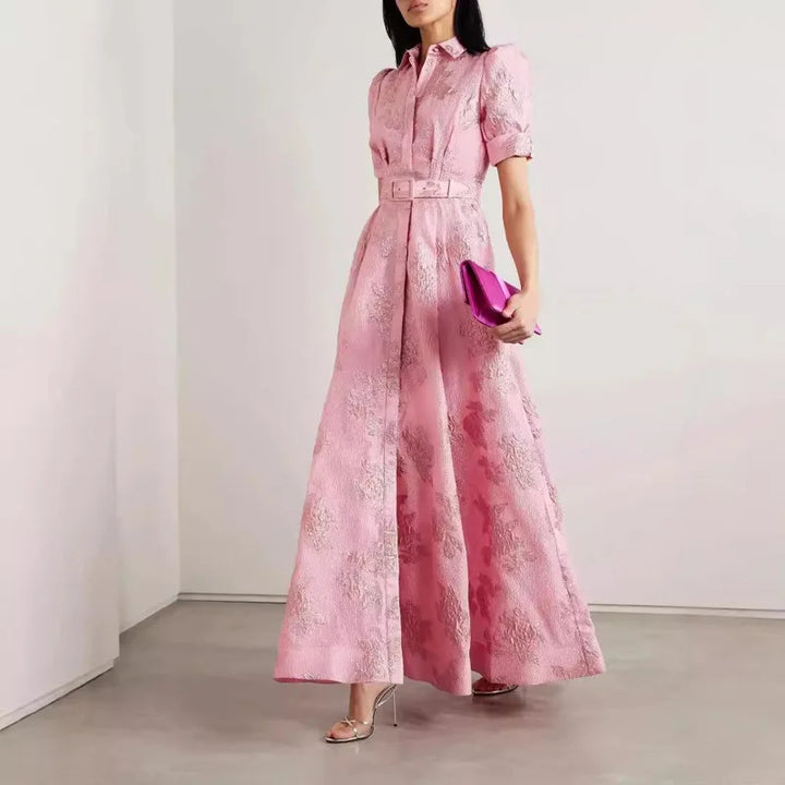 Sydney Luxe | Roselle Embroidered Belted Dress