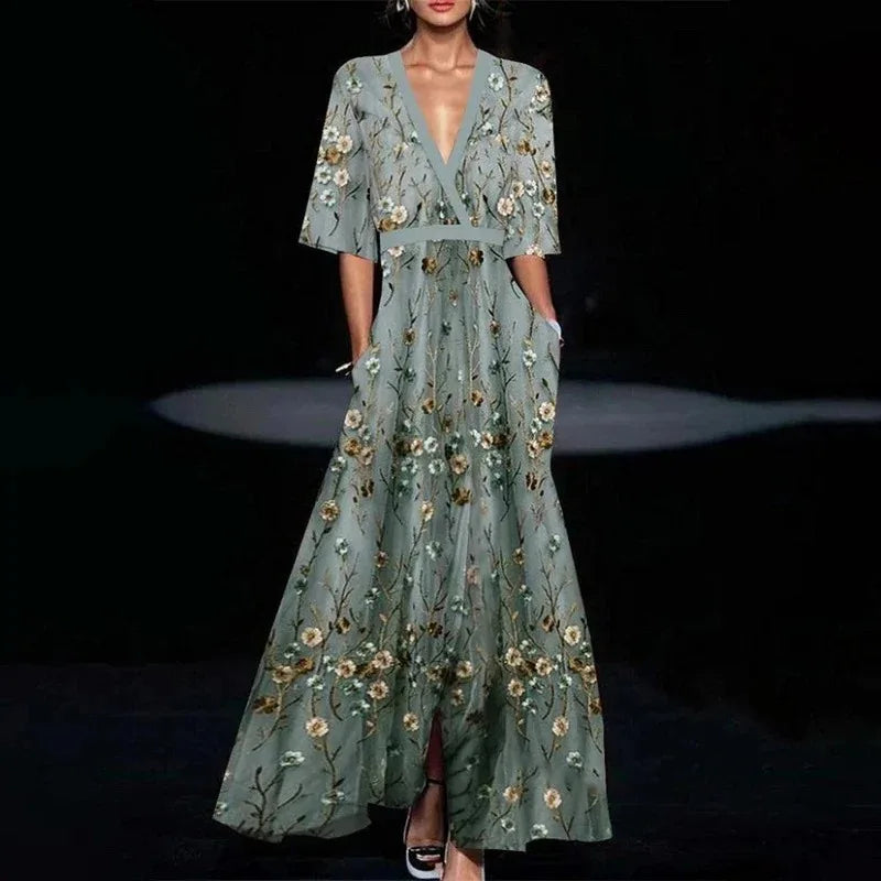 Jamie - Chic Floral Print Dress