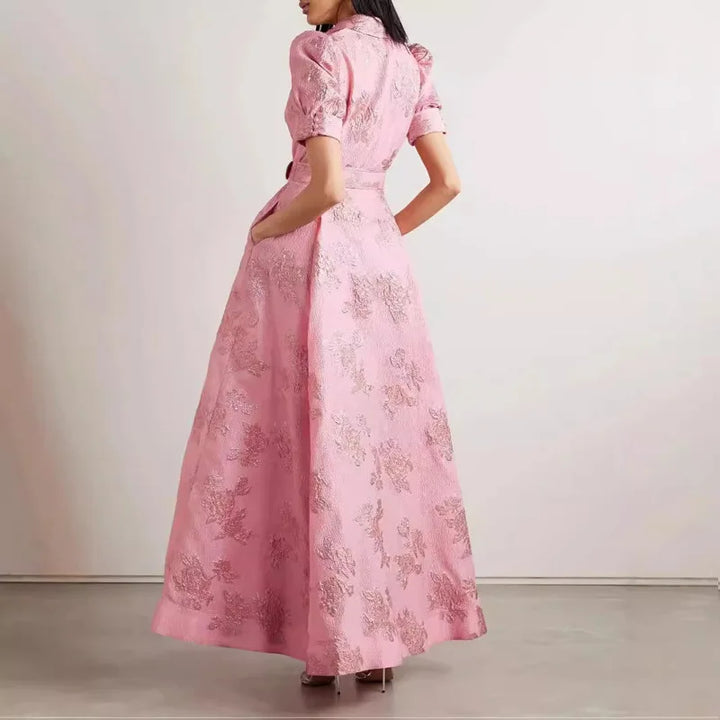 Sydney Luxe | Roselle Embroidered Belted Dress