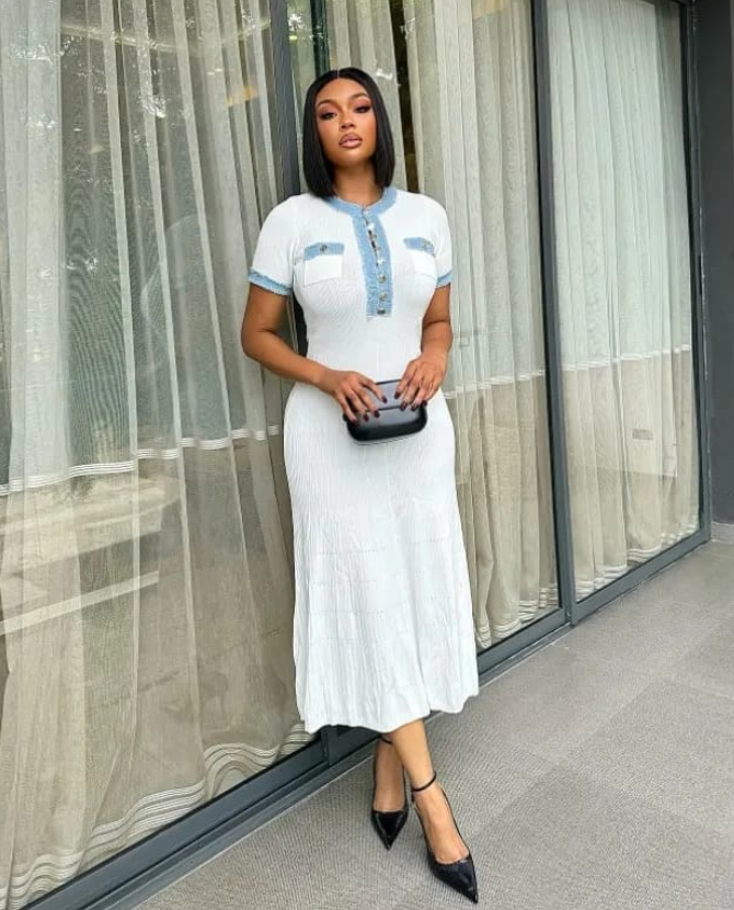 Rhoswen | Azure Collar Dress