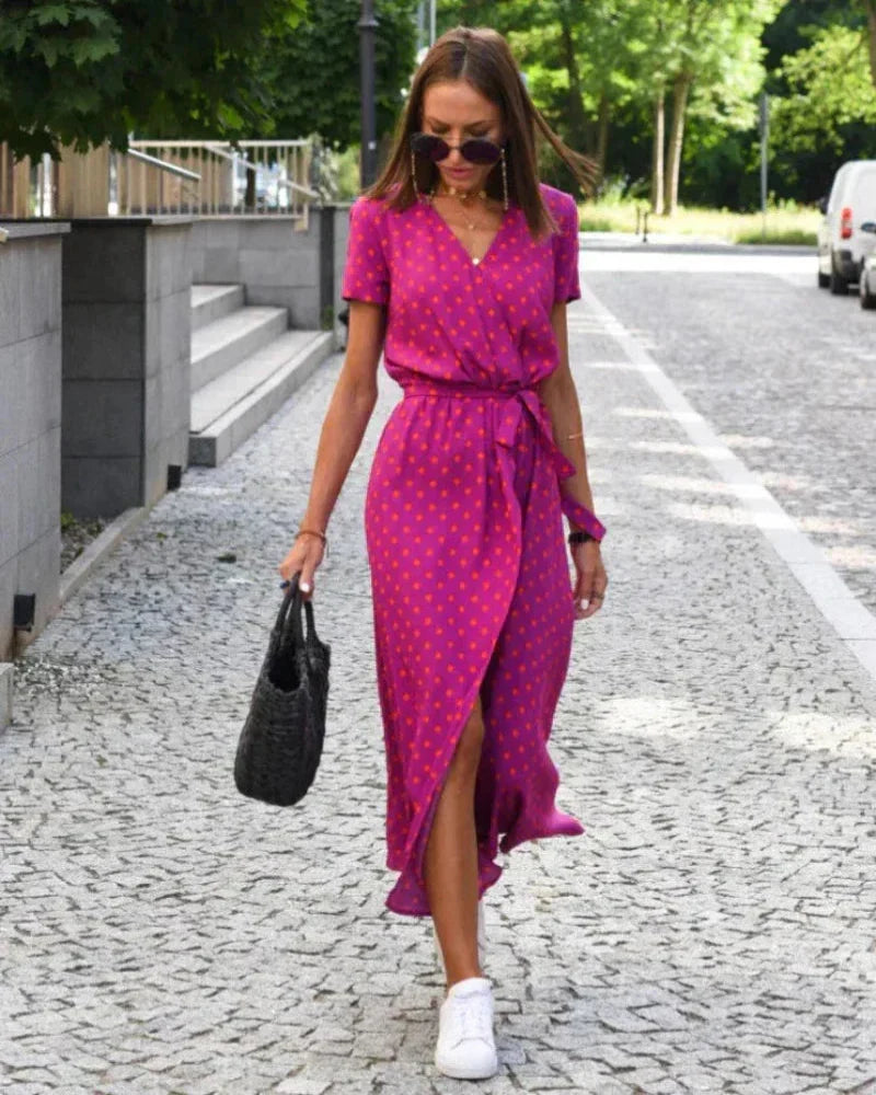 Linda - Elegant Floral Dress