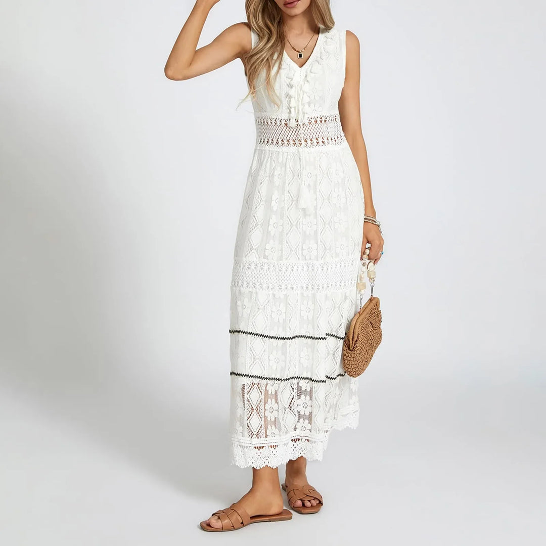 Arabella™ – Bohemian Lace Maxi Dress