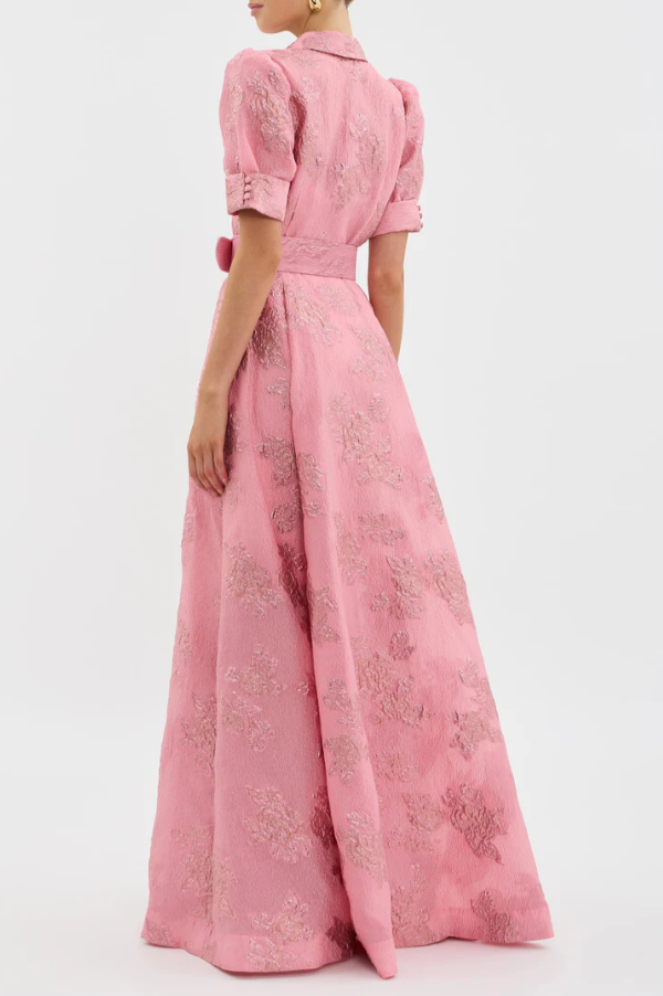 Sydney Luxe | Roselle Embroidered Belted Dress