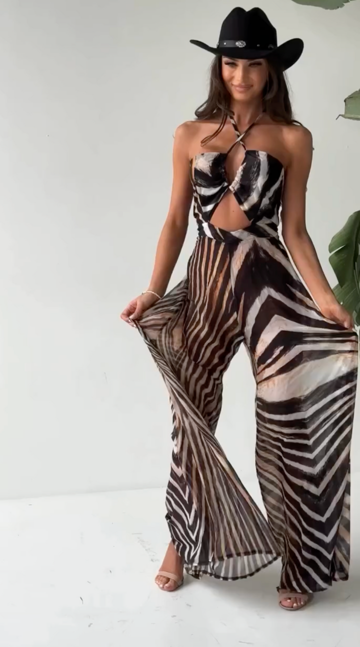 Sydney Luxe Boutique | Amara Halter Jumpsuit