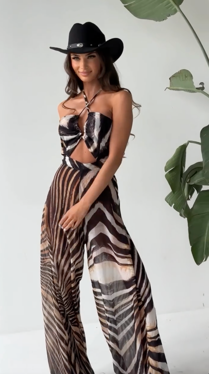 Sydney Luxe Boutique | Amara Halter Jumpsuit
