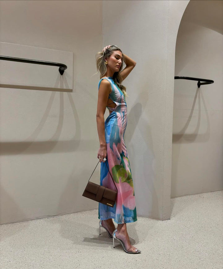 Fallon | Tropical Fitted Dress