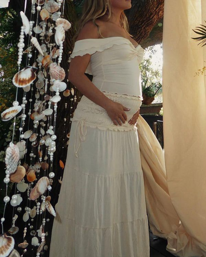 Gwyneira | Pearlveil Maternity Gown