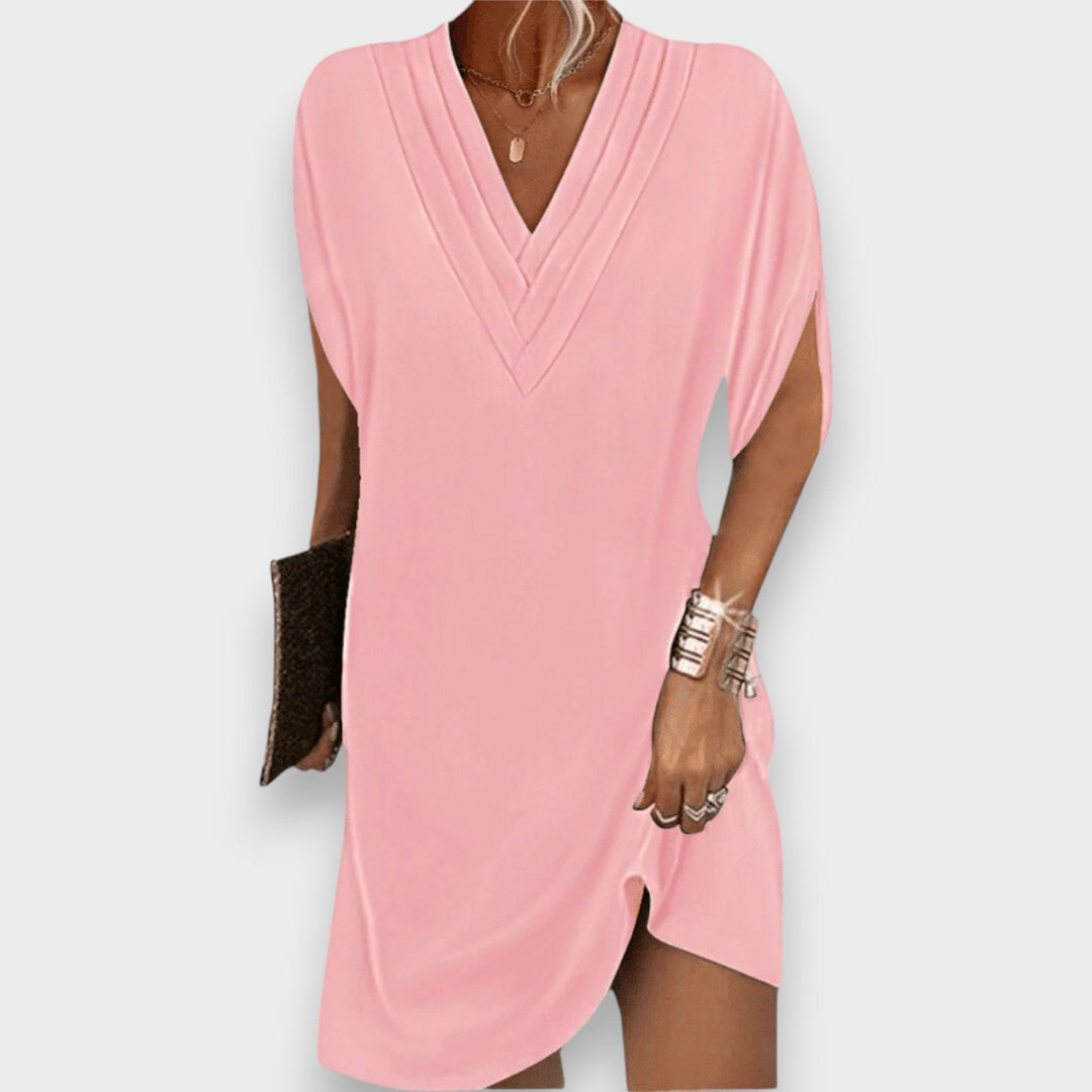 Amelia | Flattering V-Neck Dress