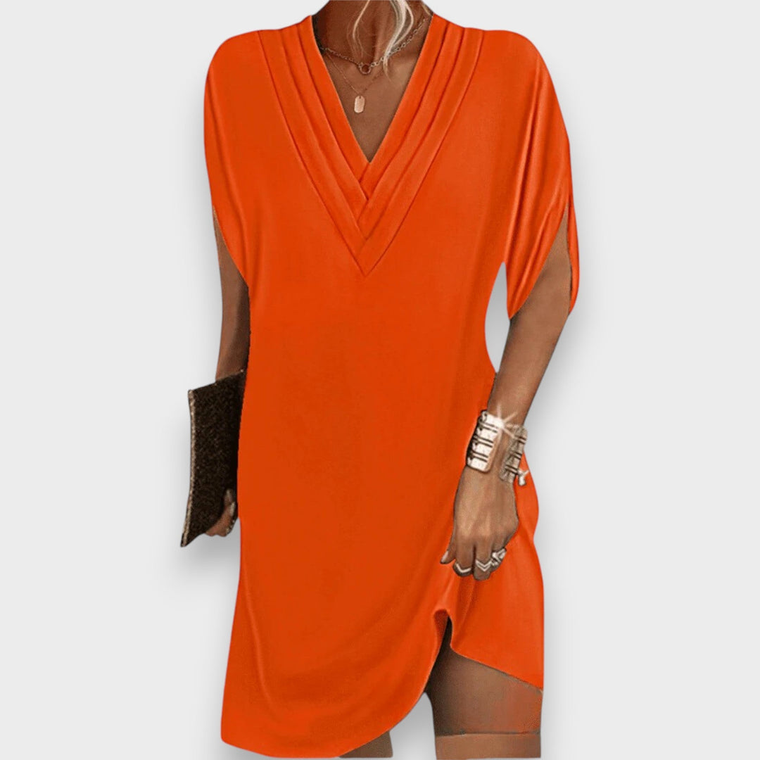 Amelia | Flattering V-Neck Dress