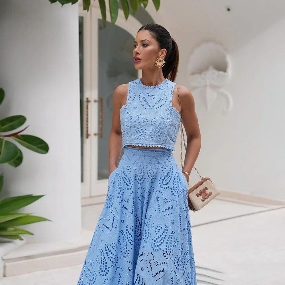 Sydney Luxe | Azzurra Elegance Skirt & Top Set