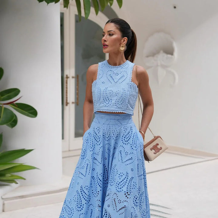 Sydney Luxe | Azzurra Elegance Skirt & Top Set