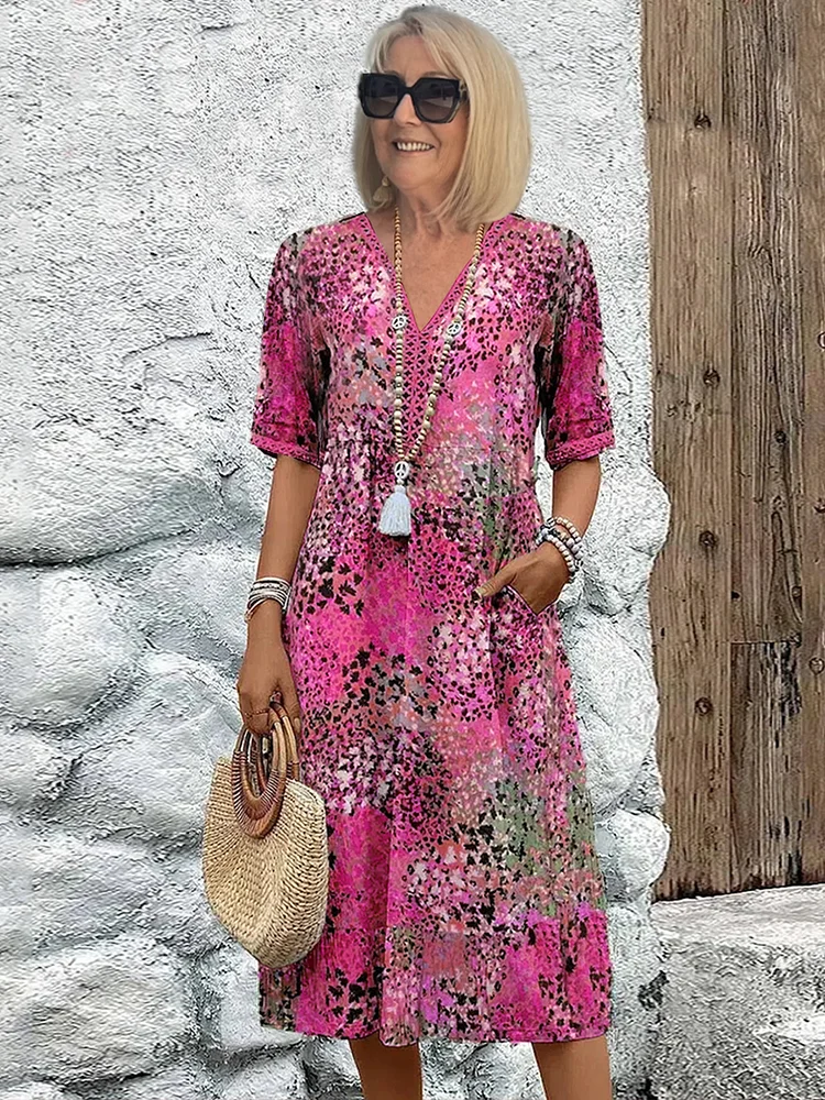 Colette™ – Printed Midi Dress