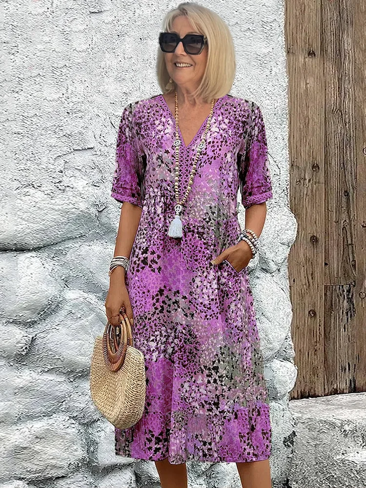 Colette™ – Printed Midi Dress