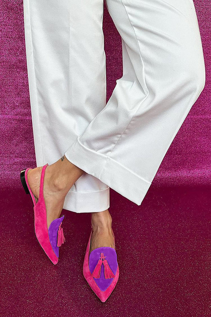Francesca Colorful Ballerinas with Fringes