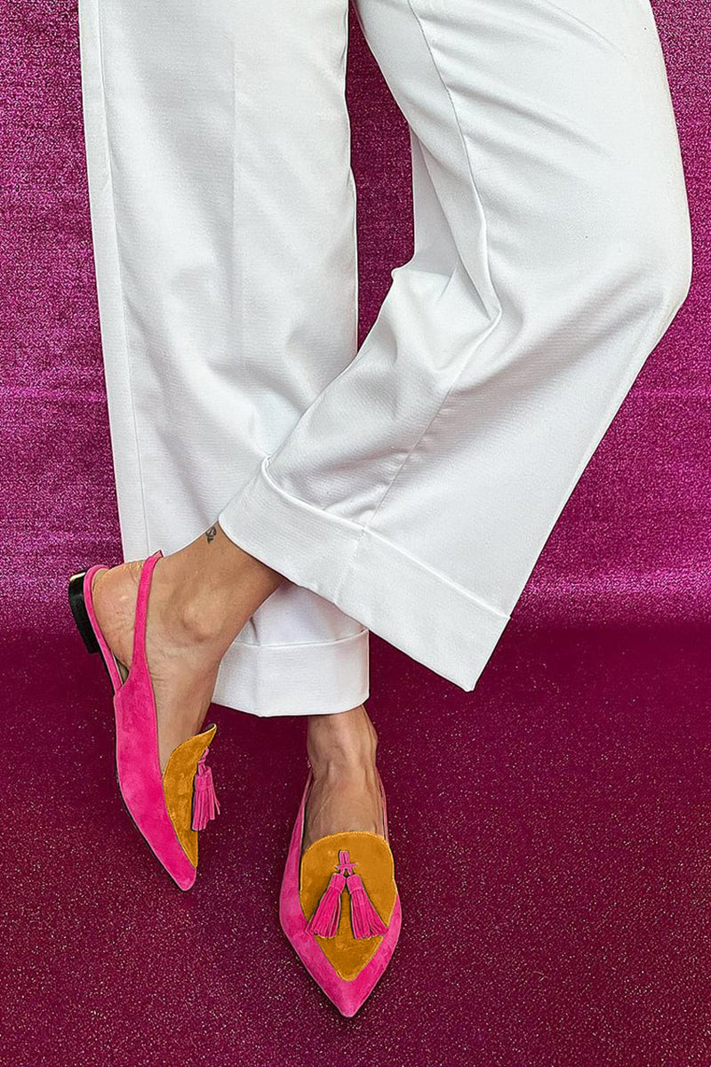 Francesca Colorful Ballerinas with Fringes