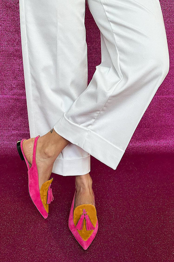 Francesca Colorful Ballerinas with Fringes
