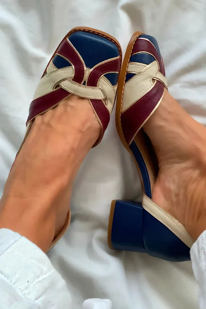 Amelia - Elegant Tricolor Heels