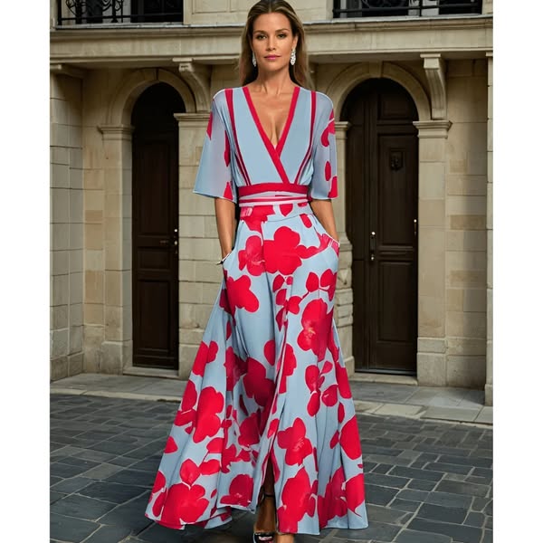 Jamie - Chic Floral Print Dress