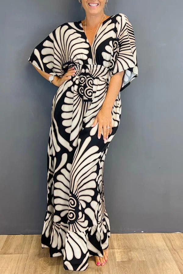 Delara - Classy Printed Jumpsuit