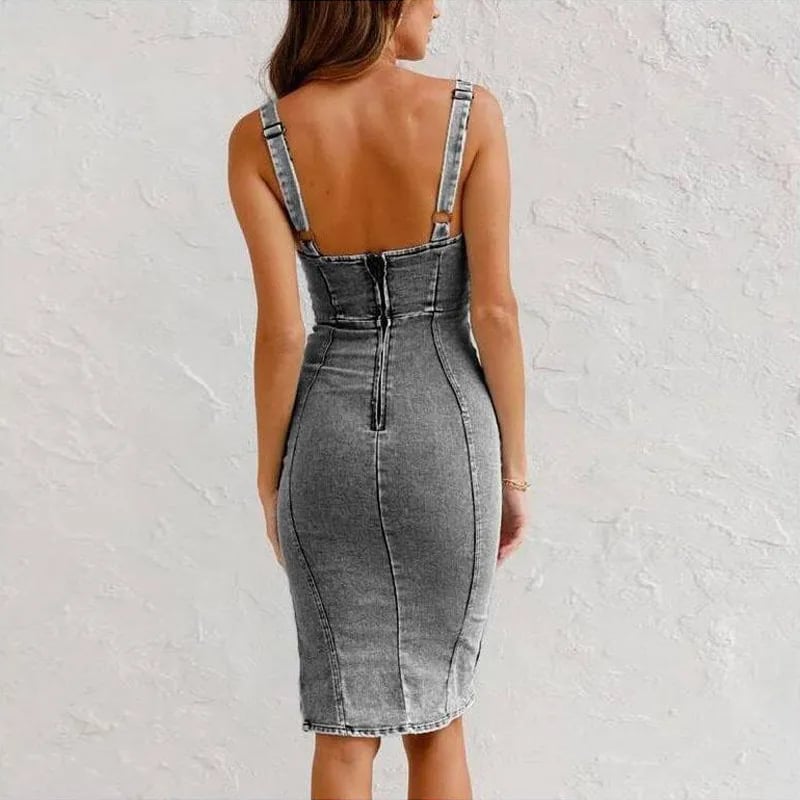 Sydney Luxe Boutique | Kaia Denim Midi Dress