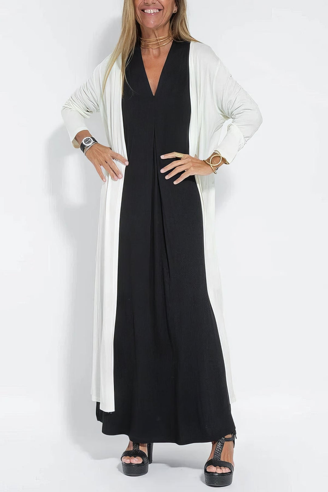 ELISA™|DRESS + FREE CARDIGAN