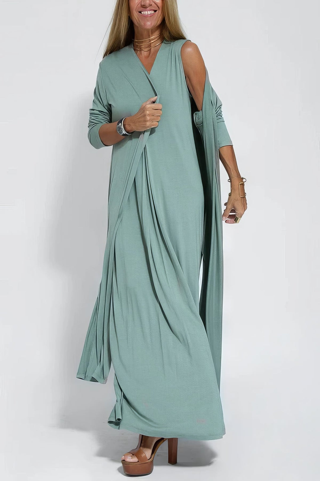 ELISA™|DRESS + FREE CARDIGAN