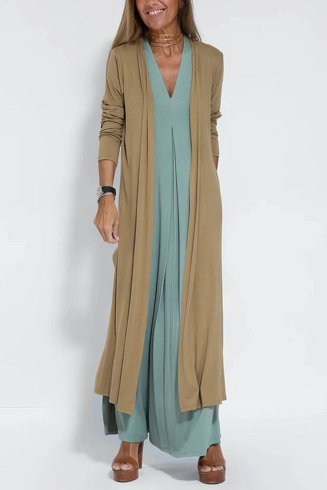ELISA™|DRESS + FREE CARDIGAN